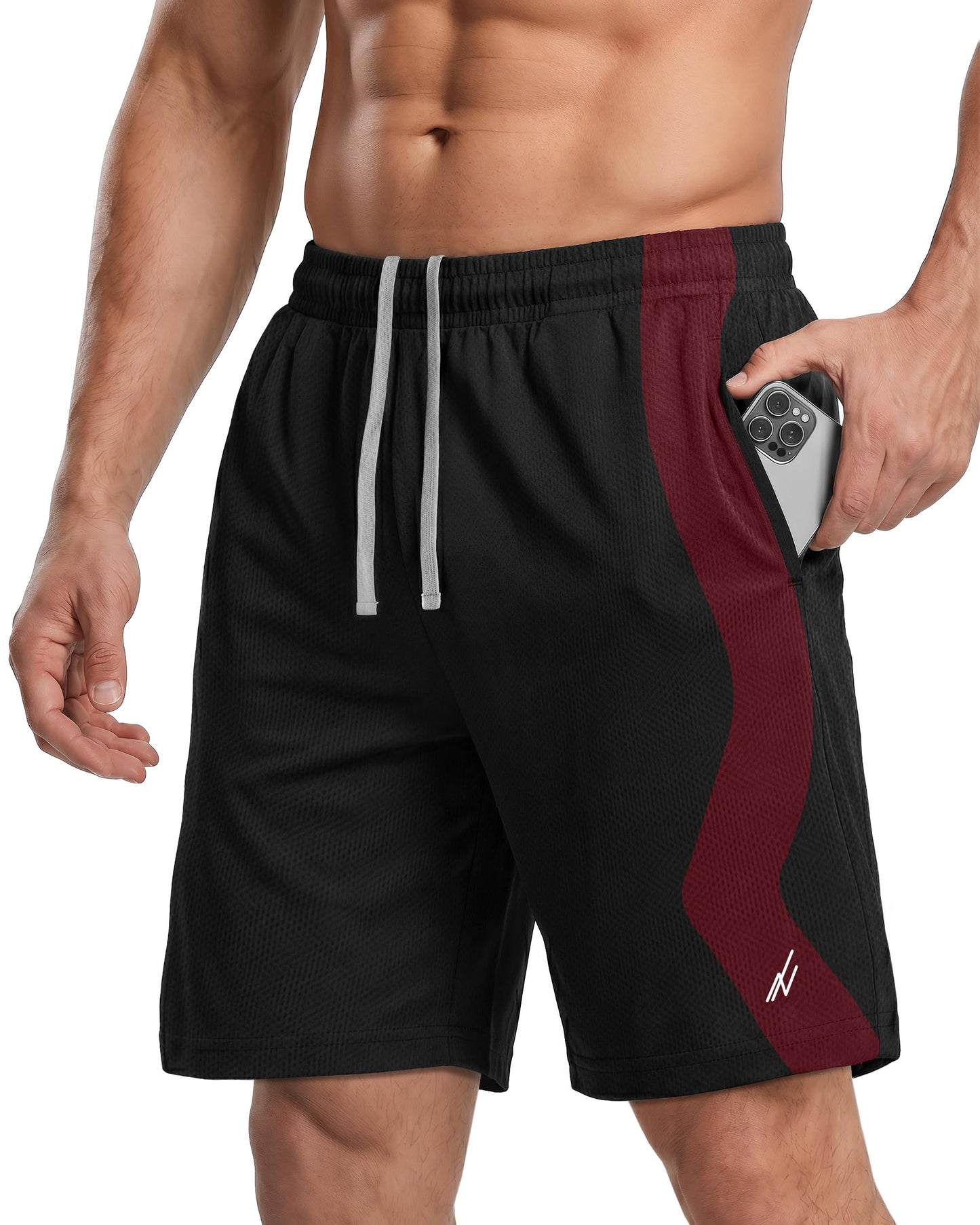 Breathable Mesh Mens Athletic Shorts Loose-Fit Quick Dry Running Gym Shorts - Tennis Mindset