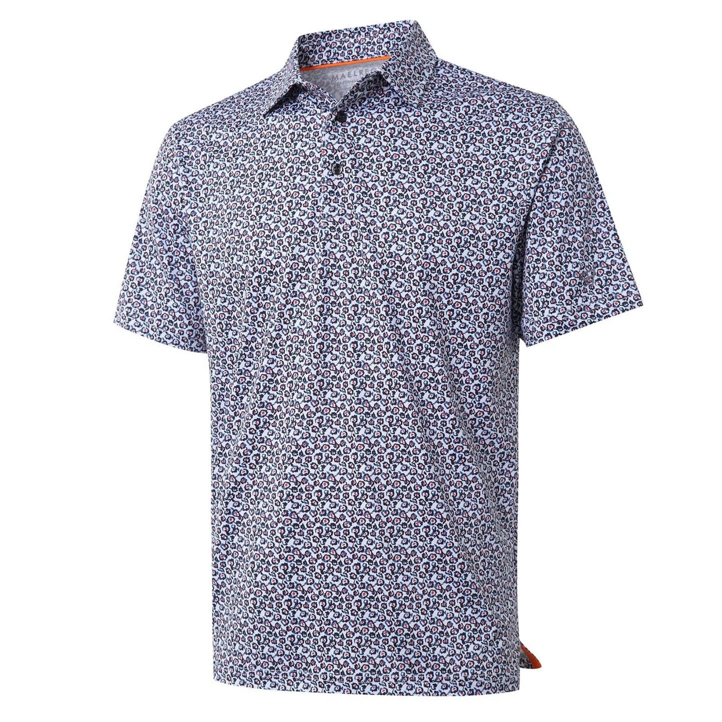 Golf Shirts for Men Dry Fit Short Sleeve Print Performance Moisture Wicking Polo Shirt - Tennis Mindset
