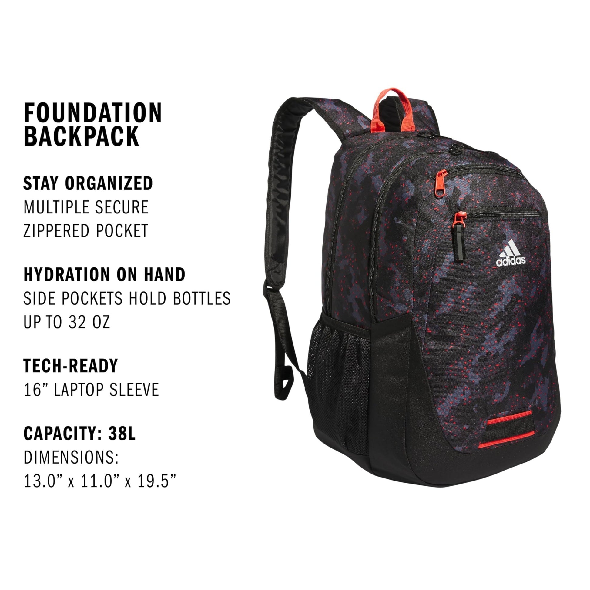 adidas Foundation Backpack 38L - Tennis Mindset