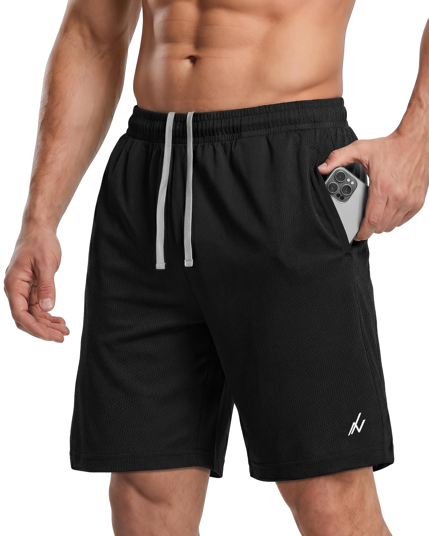 Breathable Mesh Mens Athletic Shorts Loose-Fit Quick Dry Running Gym Shorts - Tennis Mindset