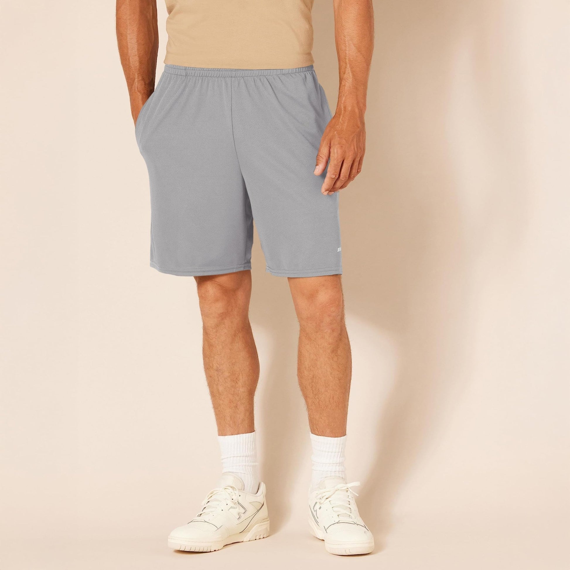 Amazon Essentials Men's Athletic Basketball Gym Shorts, Breathable Moisture Wicking, Loose-Fit Performance Tech, Pack of 2 - Tennis Mindset