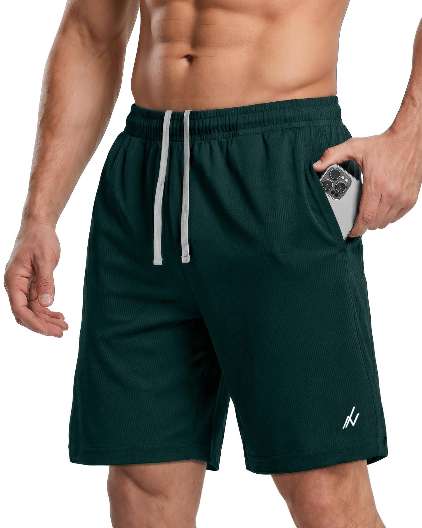 Breathable Mesh Mens Athletic Shorts Loose-Fit Quick Dry Running Gym Shorts - Tennis Mindset