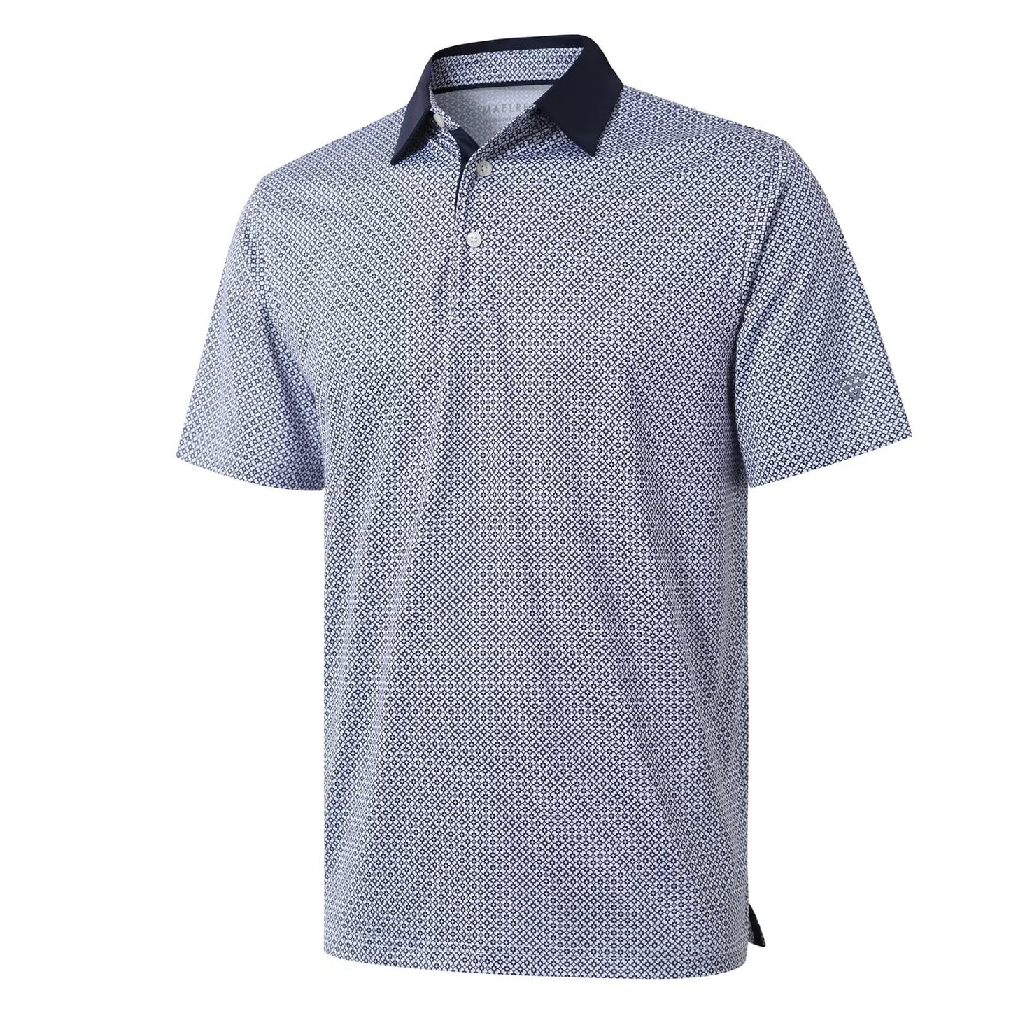 Golf Shirts for Men Dry Fit Short Sleeve Print Performance Moisture Wicking Polo Shirt - Tennis Mindset