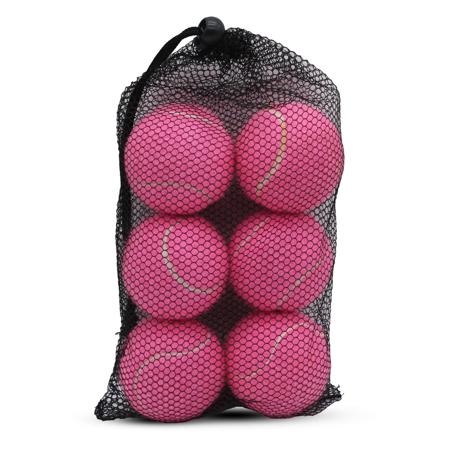 SHYUJAJIE Tennis Ball,6 Pack Practice Balls Bulk,Dog Balls with Mesh Bag