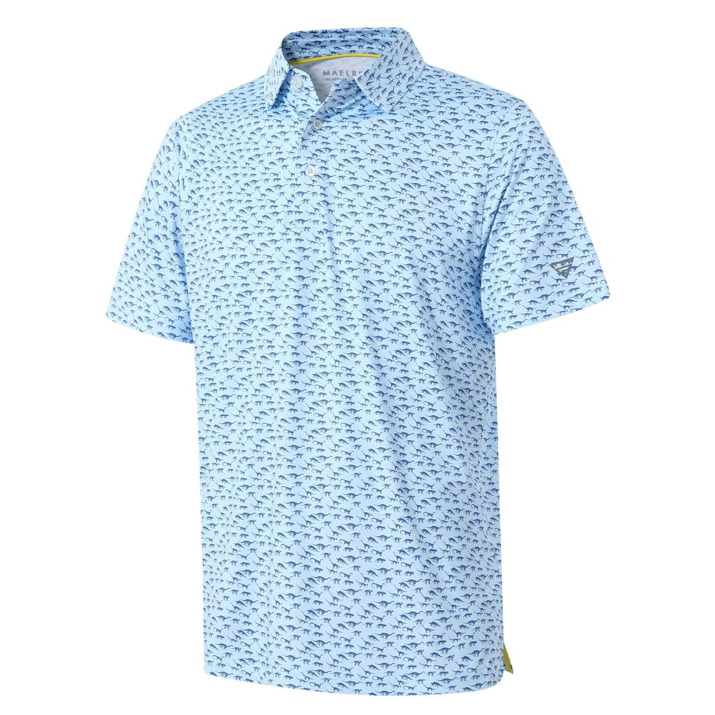 Golf Shirts for Men Dry Fit Short Sleeve Print Performance Moisture Wicking Polo Shirt - Tennis Mindset
