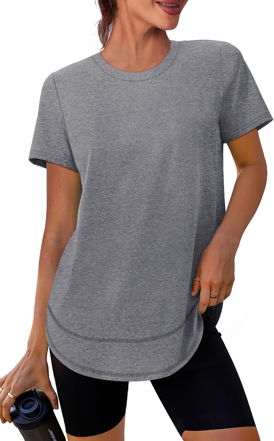 XIEERDUO Womens Workout Tops Short Sleeve Shirts Sun Protection UPF 50+ Quick Dry Outfits for Hiking Running S-3XL