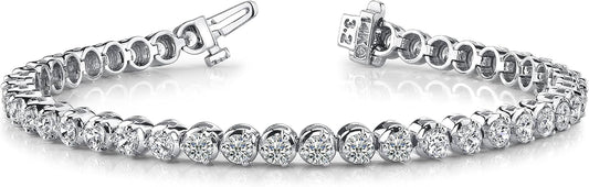 Houston Diamond District 3 to 30 CT Classic Lab Grown Diamond Tennis Bracelet - Tennis Mindset