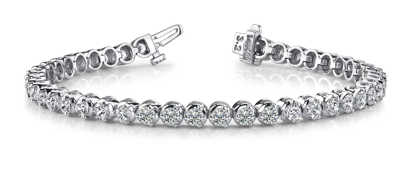 Houston Diamond District 3 to 30 CT Classic Lab Grown Diamond Tennis Bracelet