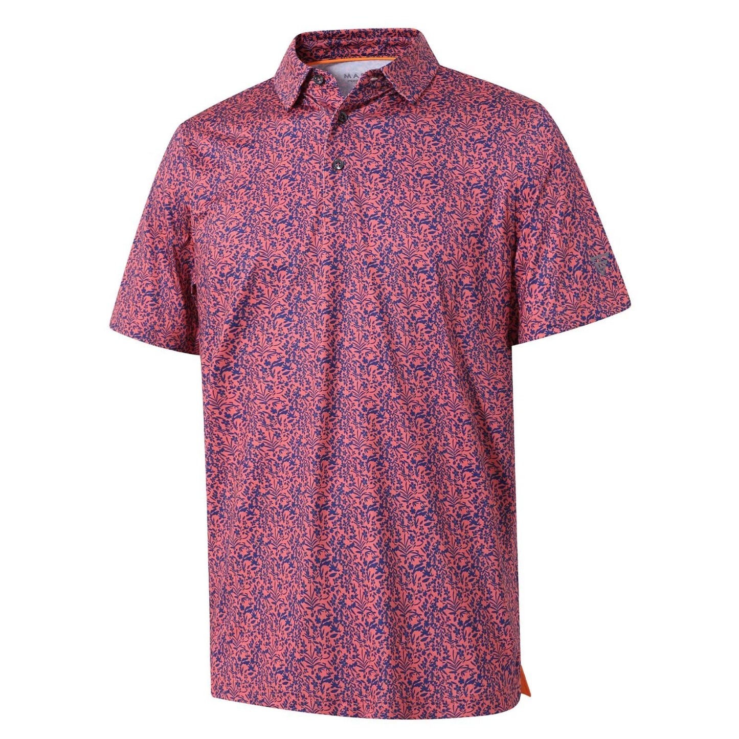 Golf Shirts for Men Dry Fit Short Sleeve Print Performance Moisture Wicking Polo Shirt - Tennis Mindset