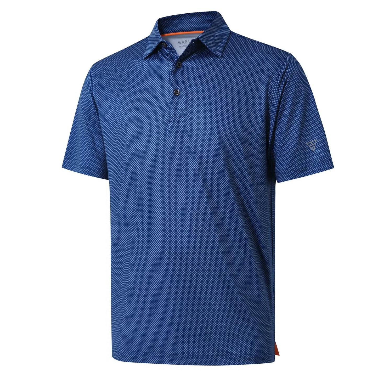 Golf Shirts for Men Dry Fit Short Sleeve Print Performance Moisture Wicking Polo Shirt - Tennis Mindset