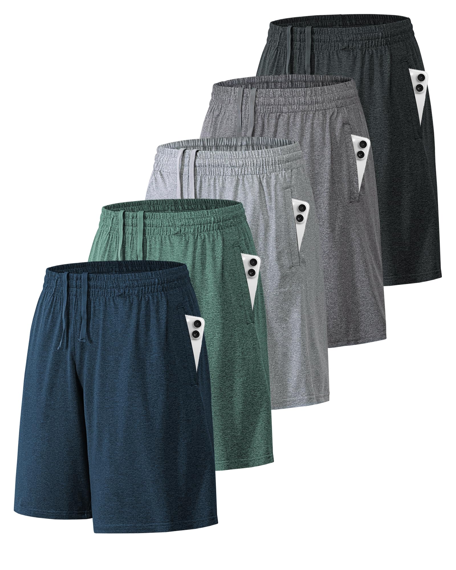 BALENNZ Mens Athletic Shorts with Pockets Quick Dry Workout Shorts Men - Tennis Mindset