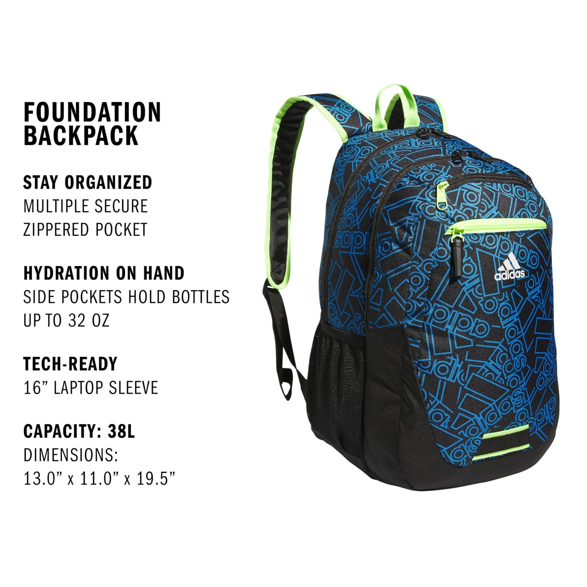 adidas Foundation Backpack 38L - Tennis Mindset