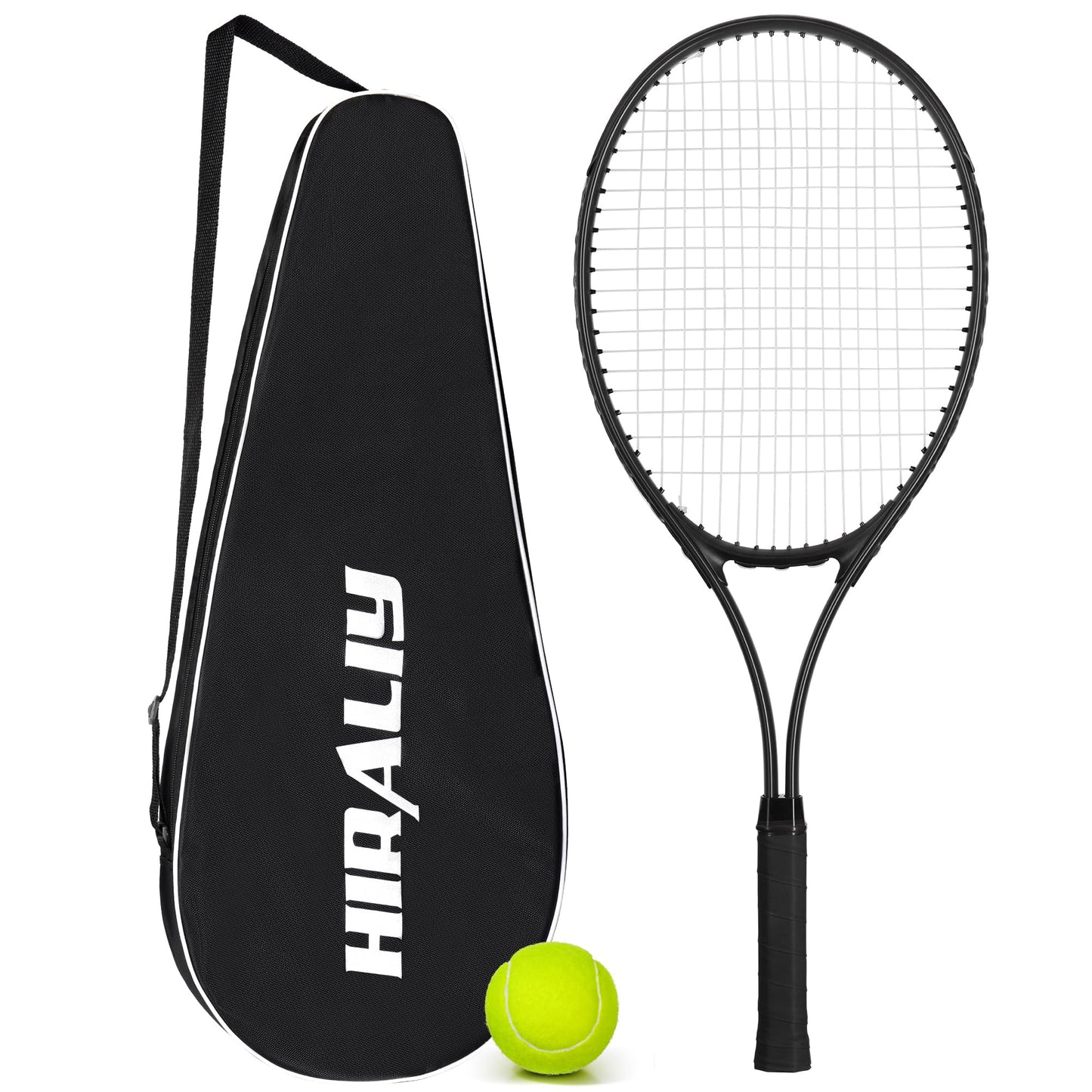 HIRALIY 27-Inch Tennis Racket for Adults with Ball and Carry Bag - Tennis Mindset