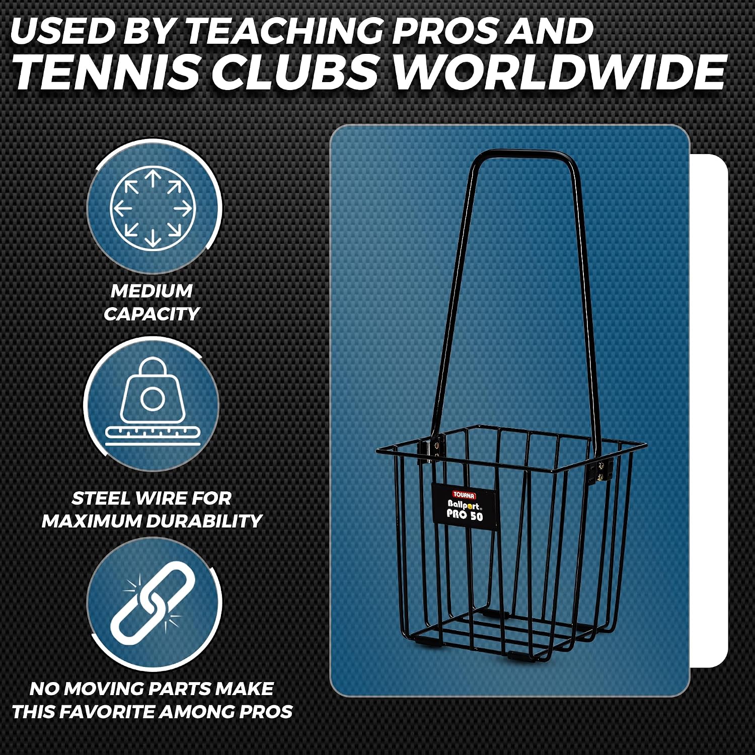 Tourna Ballport Pro Ball Pick up Tennis Hopper - Tennis Mindset