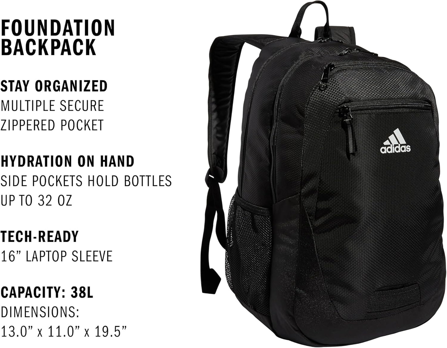 adidas Foundation Backpack 38L - Tennis Mindset