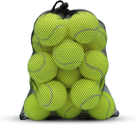 SHYUJAJIE Tennis Ball,20 Pack Practice Balls Bulk,Dog Balls with Mesh Bag
