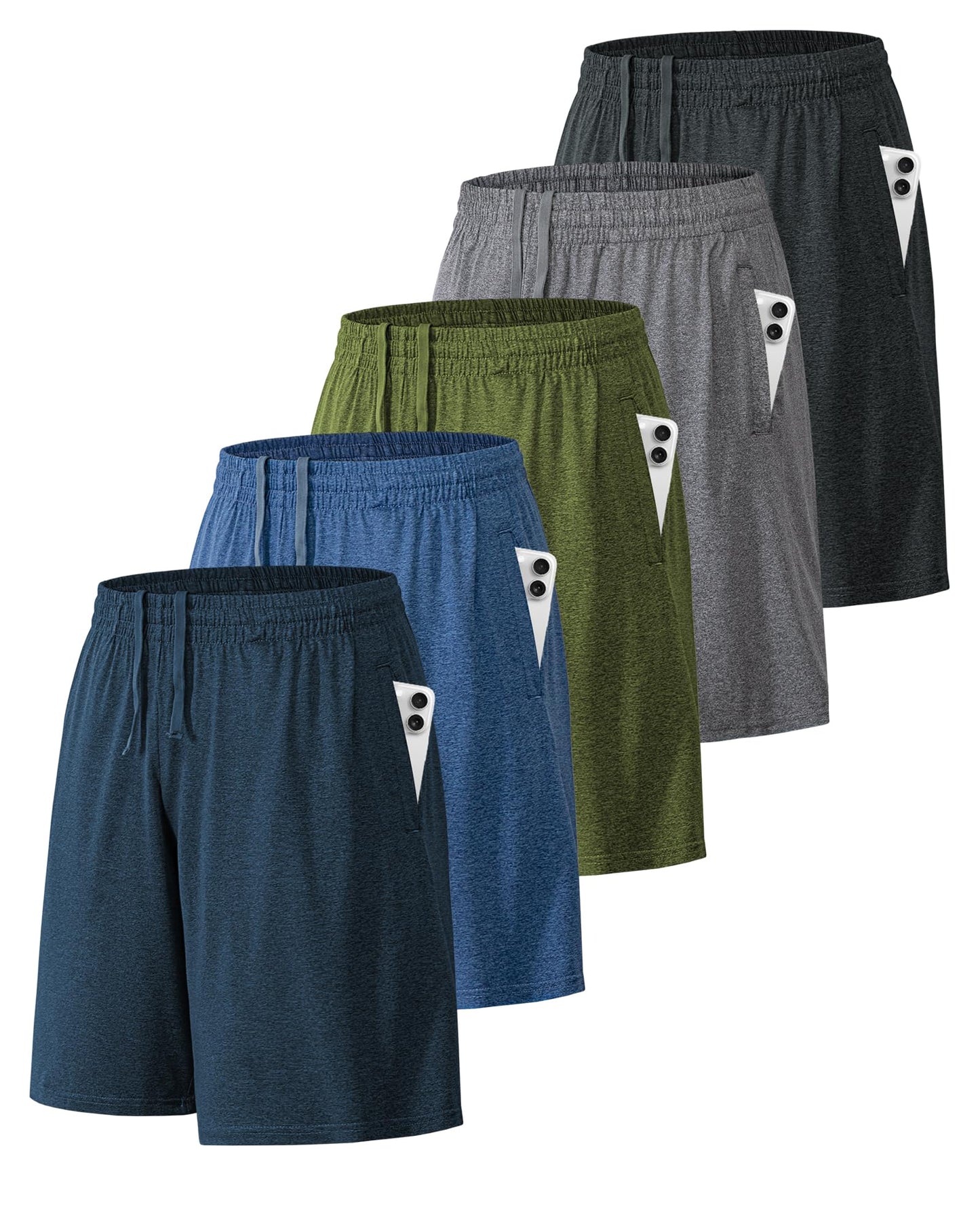 BALENNZ Mens Athletic Shorts with Pockets Quick Dry Workout Shorts Men - Tennis Mindset