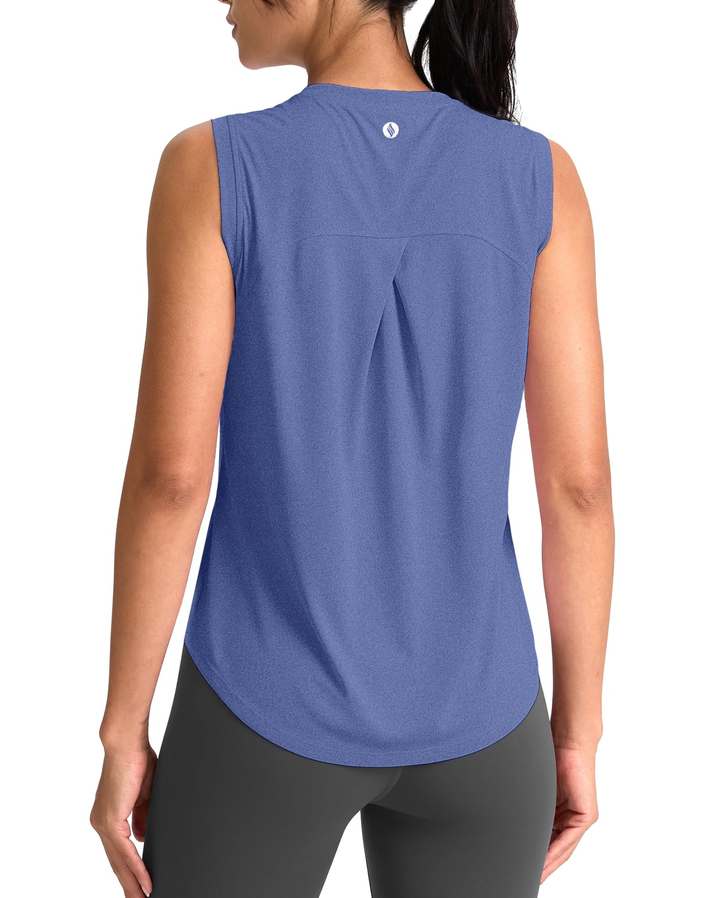 SANTINY Women's Workout Tank Tops Athletic Gym Yoga Shirt