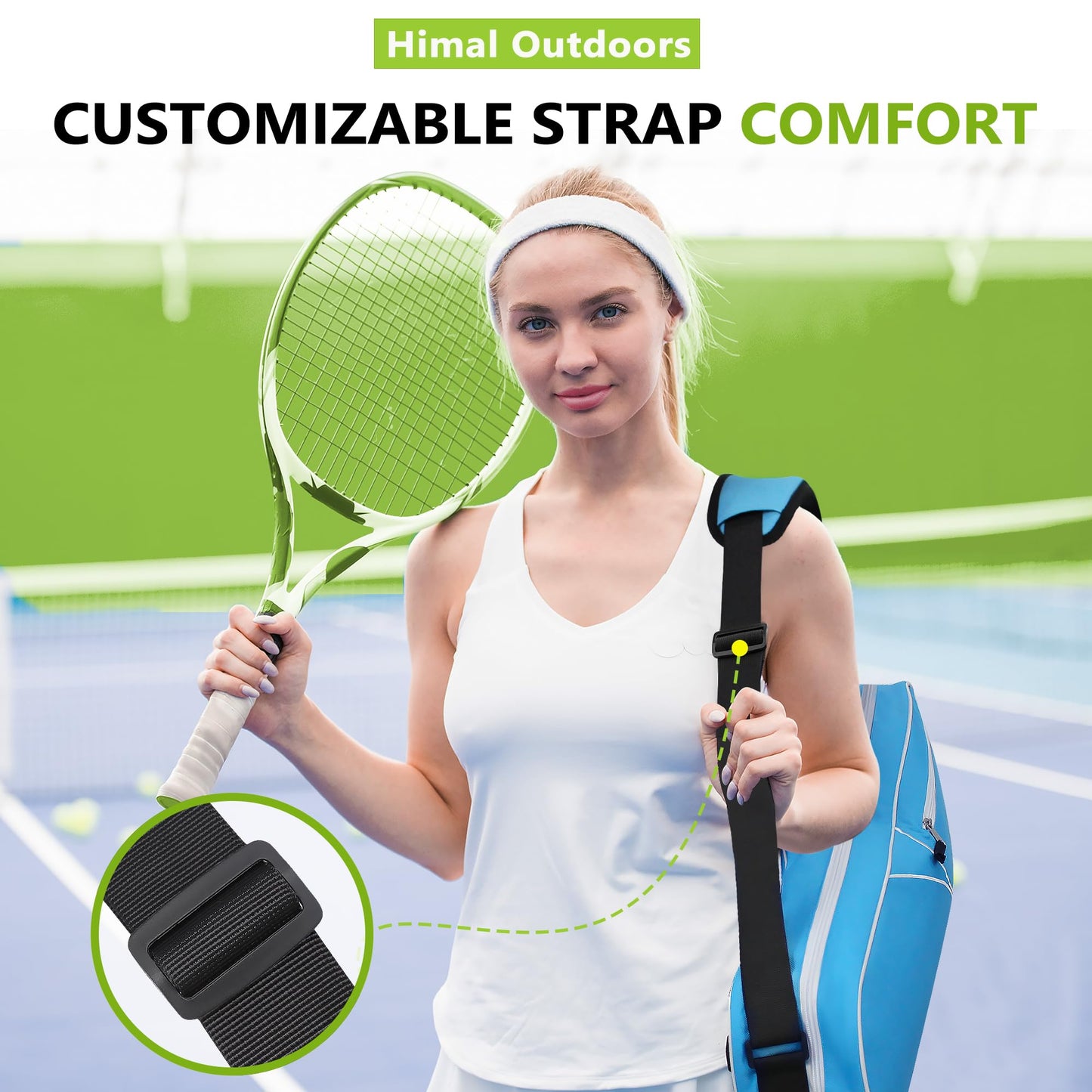 Himal Outdoors 3 Racquet Tennis Bag Tennis Racket Bag for Men Women - Tennis Mindset