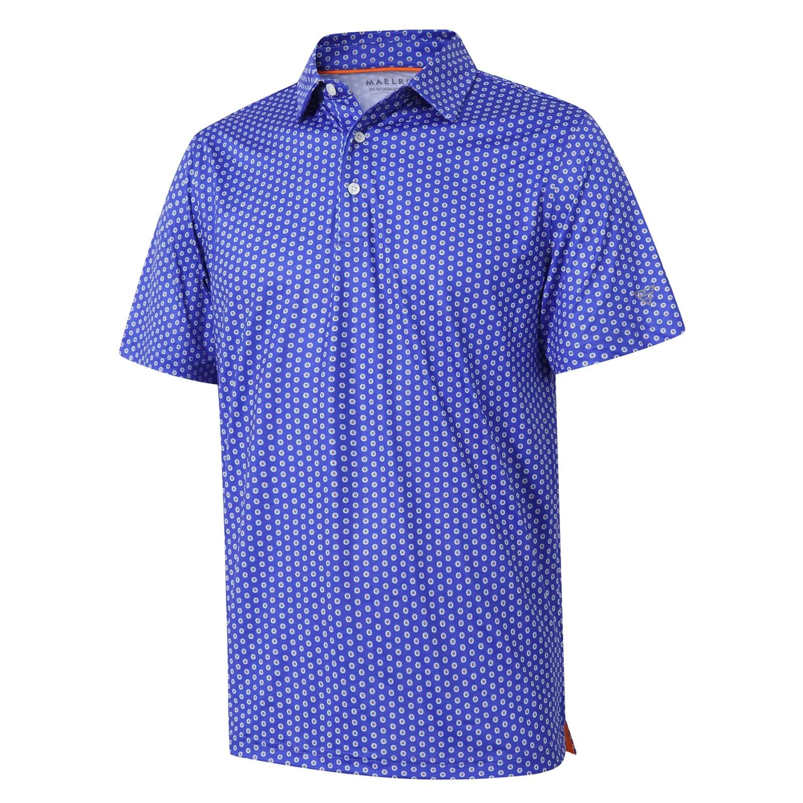 Golf Shirts for Men Dry Fit Short Sleeve Print Performance Moisture Wicking Polo Shirt - Tennis Mindset