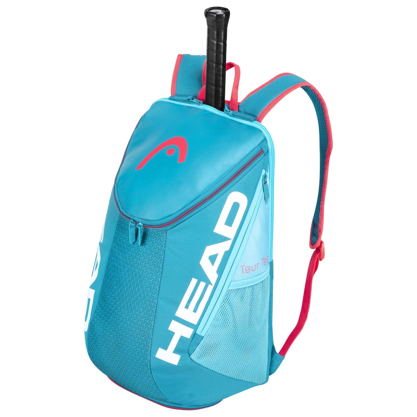 HEAD Tour Team Tennis Backpack 2 Racquet Carrying Bag w/Padded Shoulder Straps & Shoe Compartment - Black/Teal, One Size - Tennis Mindset
