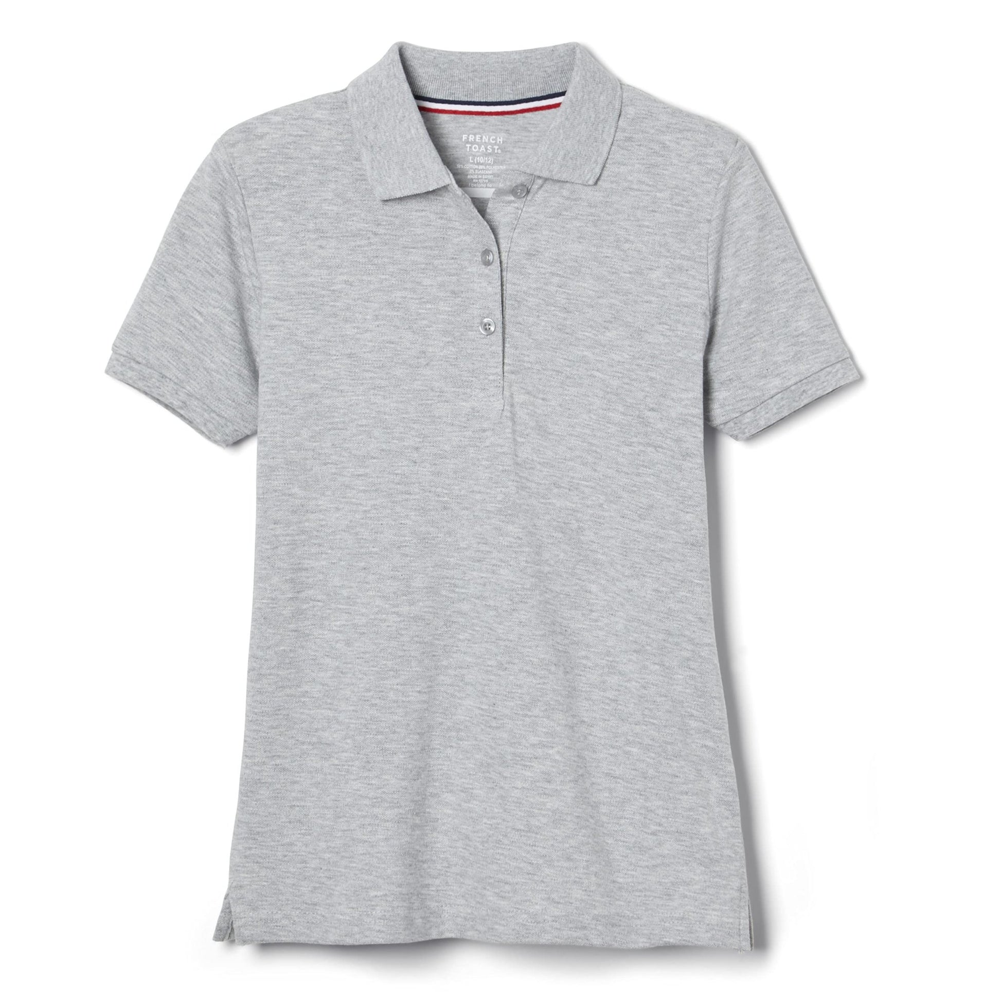 French Toast Women's Juniors' Short Sleeve Stretch Pique Polo Shirt - Tennis Mindset