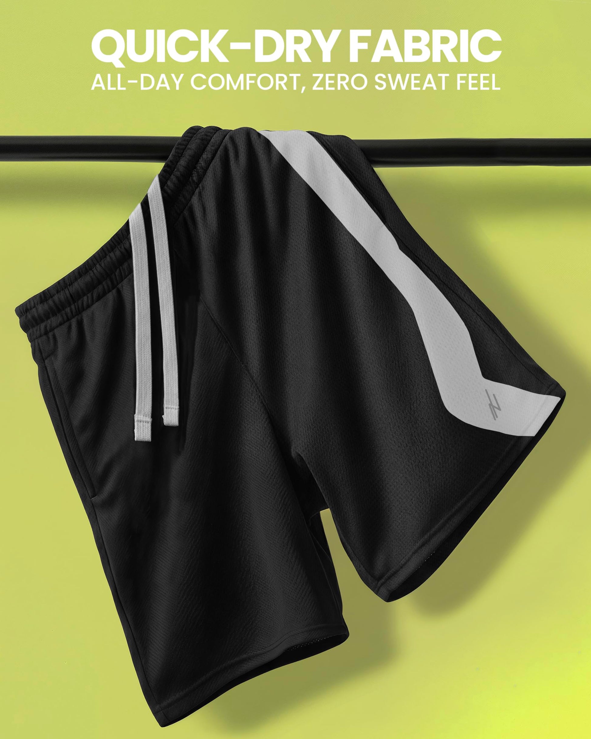 Breathable Mesh Mens Athletic Shorts Loose-Fit Quick Dry Running Gym Shorts - Tennis Mindset