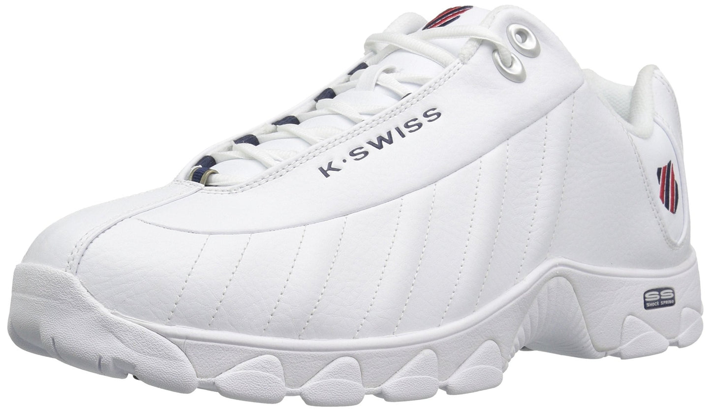 K-Swiss Men's ST329 CMF Sneaker, Wide Tennis Walking Shoes Leather Upper