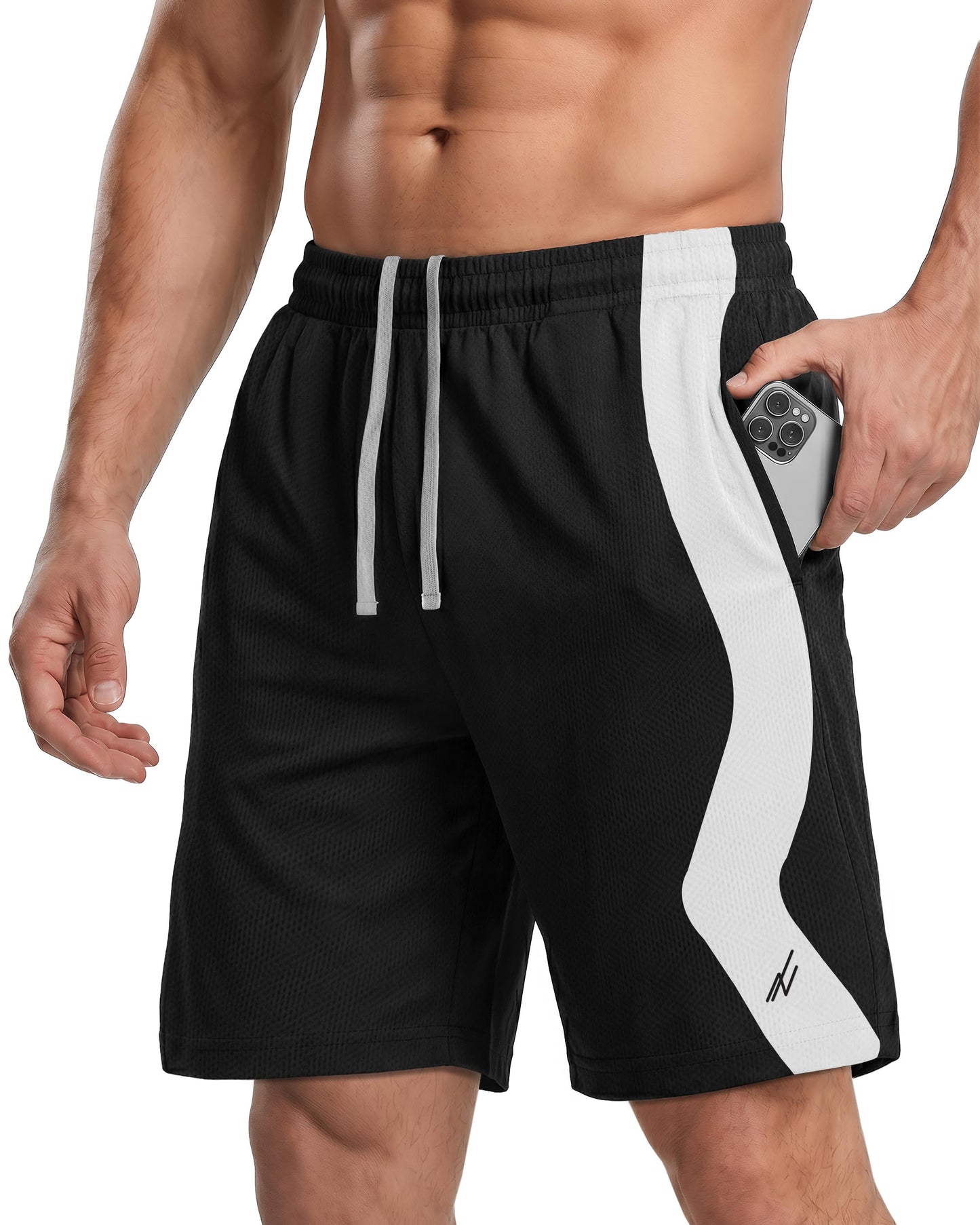 Breathable Mesh Mens Athletic Shorts Loose-Fit Quick Dry Running Gym Shorts - Tennis Mindset