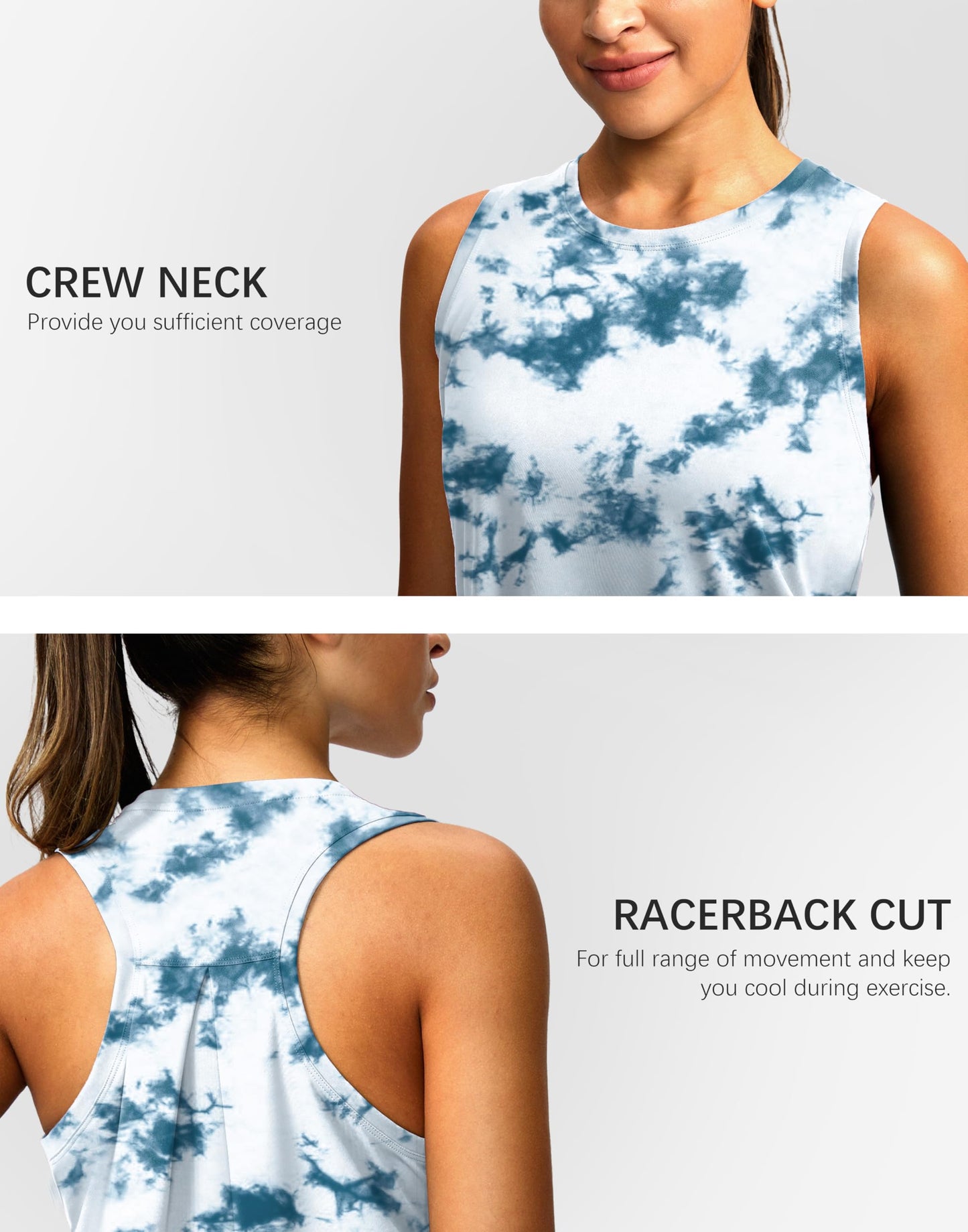 G Gradual Women's Workout Tops Racerback Athletic Tank Tops