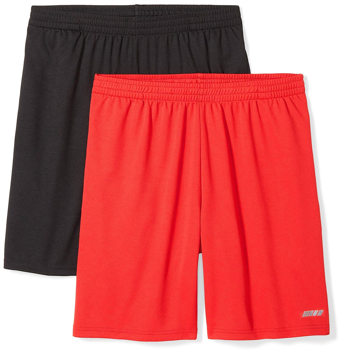 Amazon Essentials Men's Athletic Basketball Gym Shorts, Breathable Moisture Wicking, Loose-Fit Performance Tech, Pack of 2 - Tennis Mindset