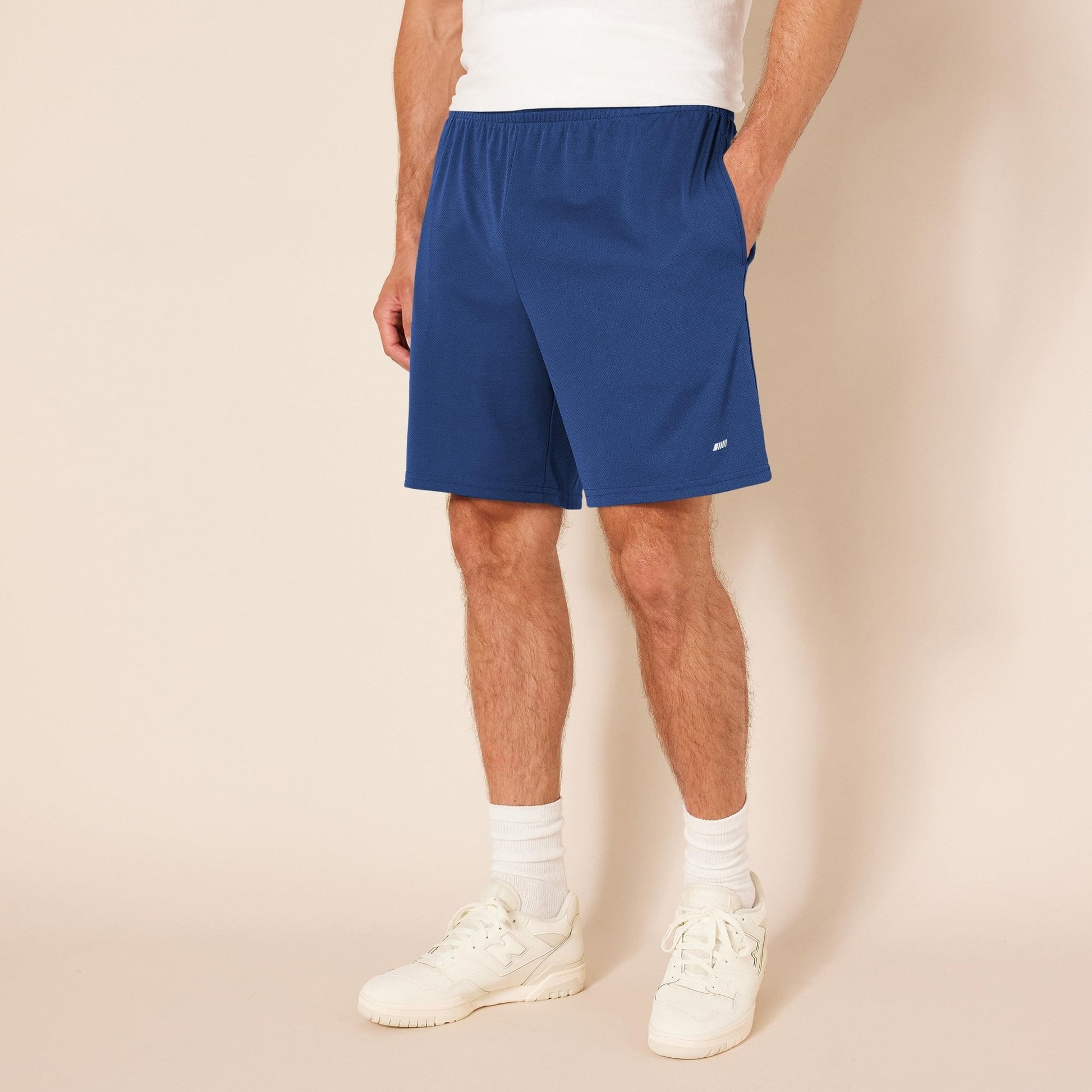 Amazon Essentials Men's Athletic Basketball Gym Shorts, Breathable Moisture Wicking, Loose-Fit Performance Tech, Pack of 2 - Tennis Mindset