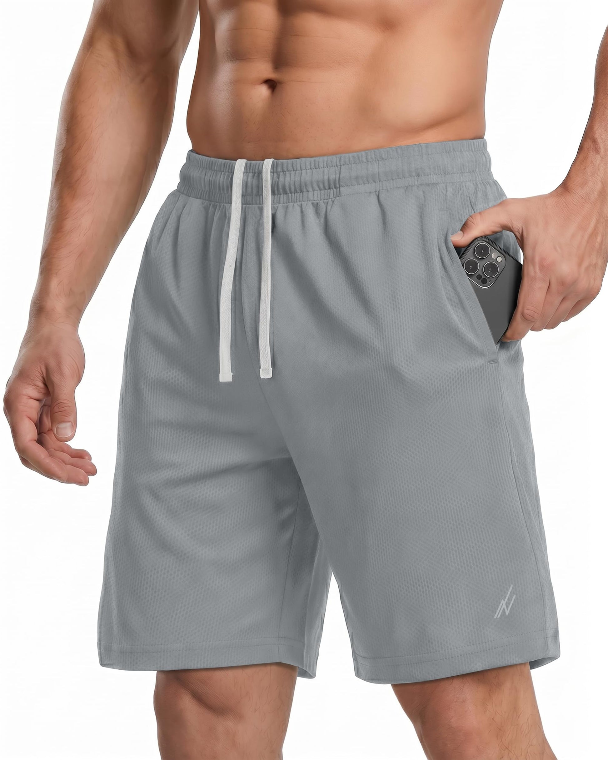 Breathable Mesh Mens Athletic Shorts Loose-Fit Quick Dry Running Gym Shorts - Tennis Mindset
