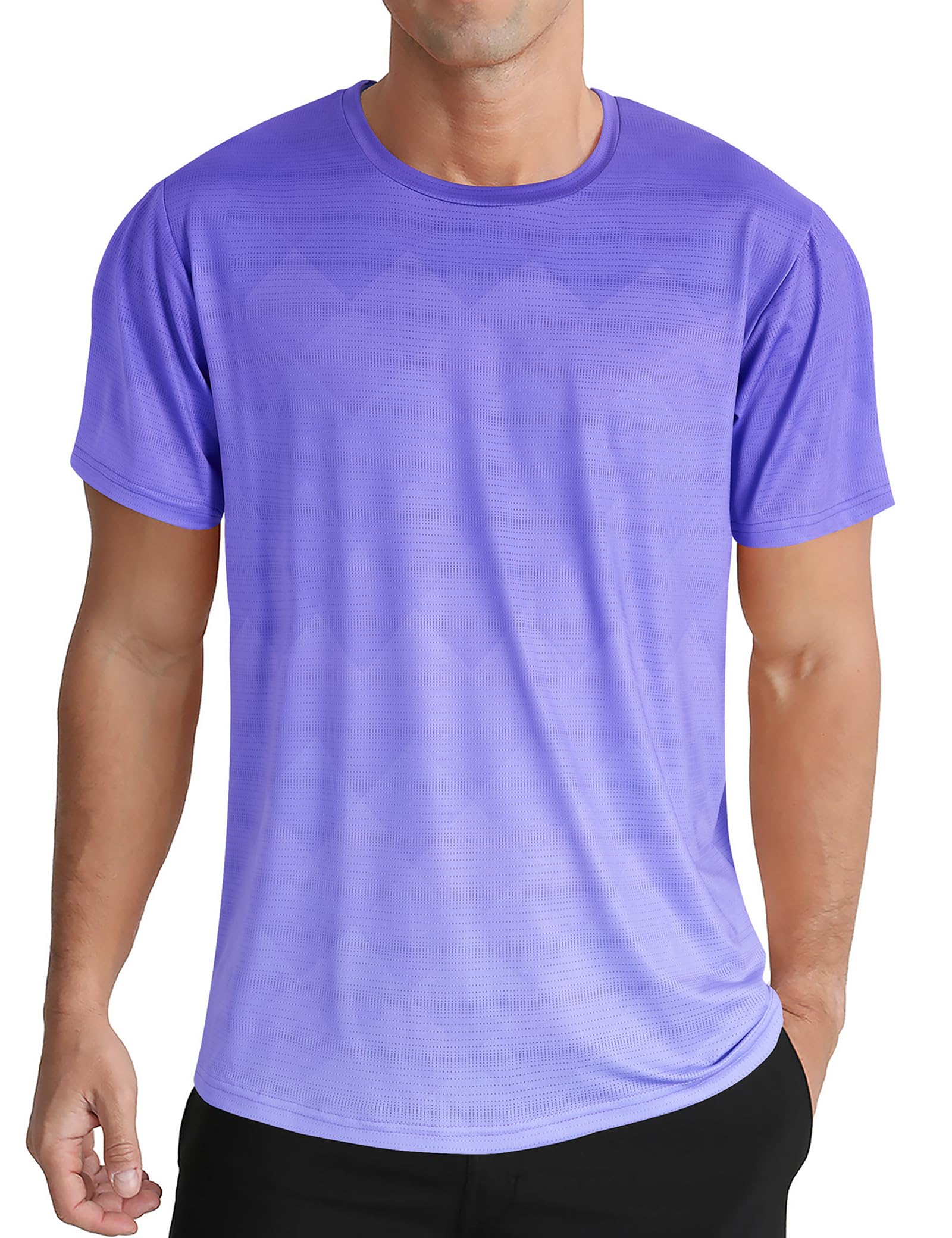 Men's Athletic T-Shirt Performance Gym Shirt Quick Dry Running Workout Tops - Tennis Mindset
