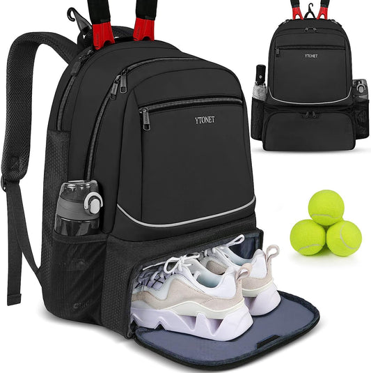 Ytonet Tennis Bag Tennis Backpack for Women Men 2 Rackets - Tennis Mindset