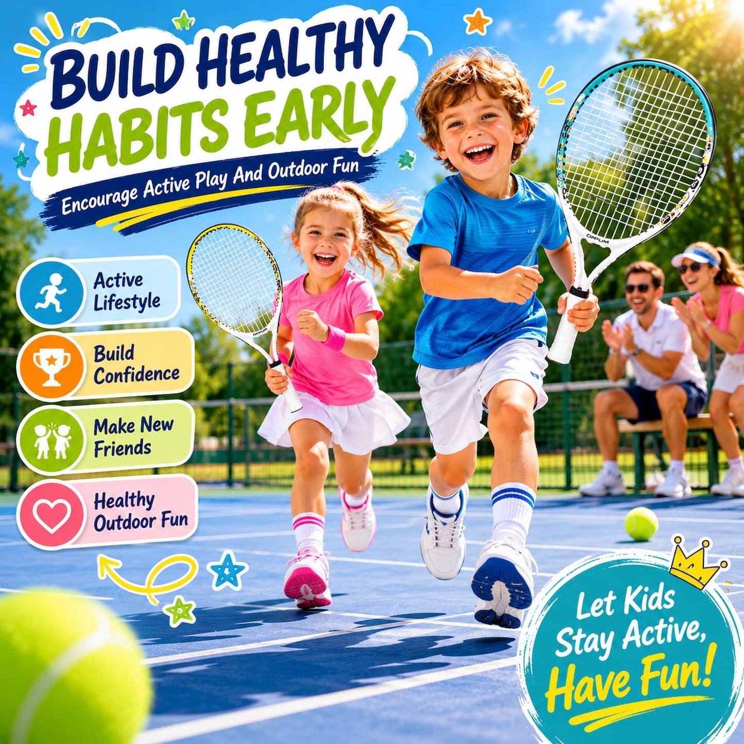 2-Pack Kids Tennis Racket Set, Junior Racquets with Bag and Balls - Tennis Mindset