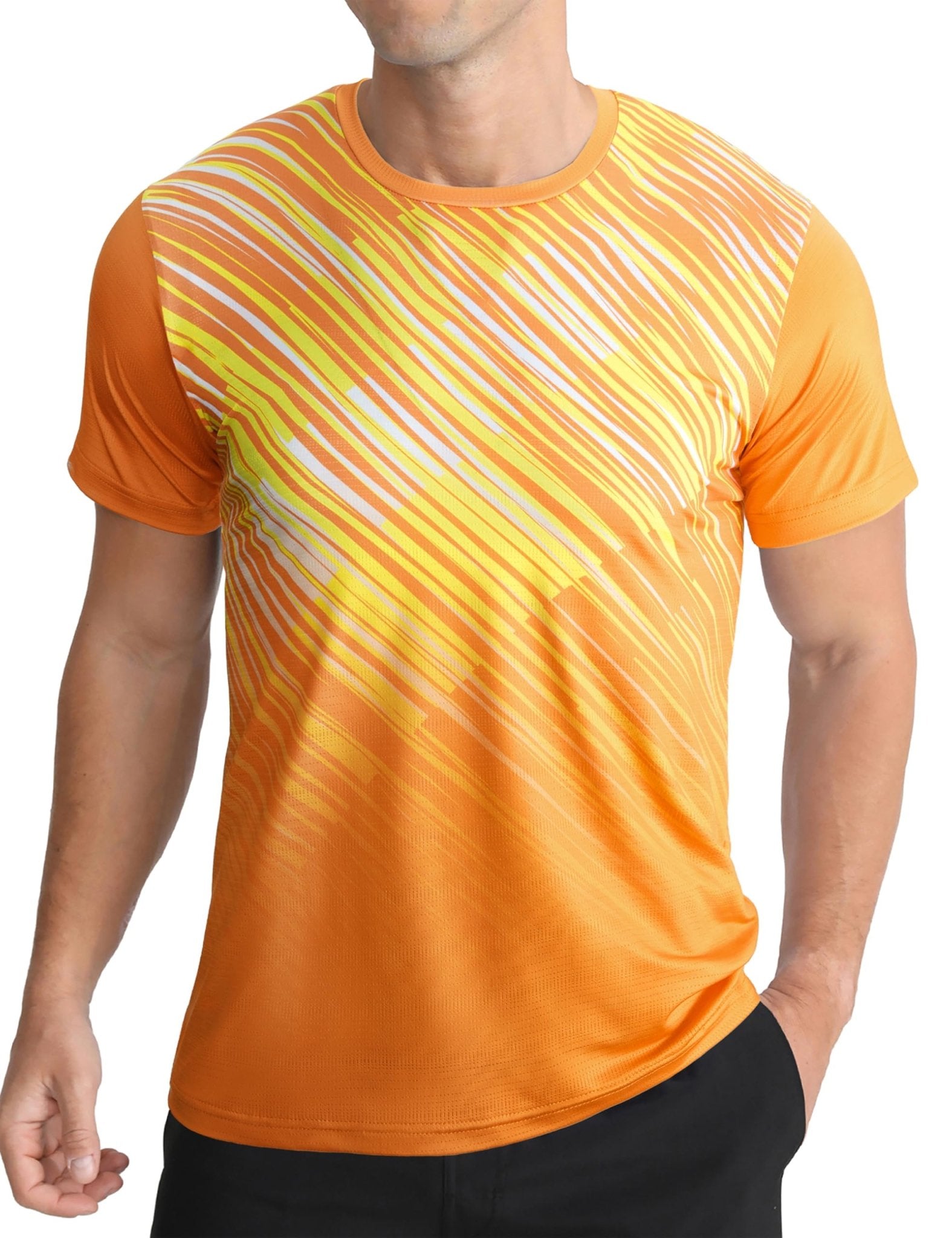 Men's Athletic T-Shirt Performance Gym Shirt Quick Dry Running Workout Tops - Tennis Mindset