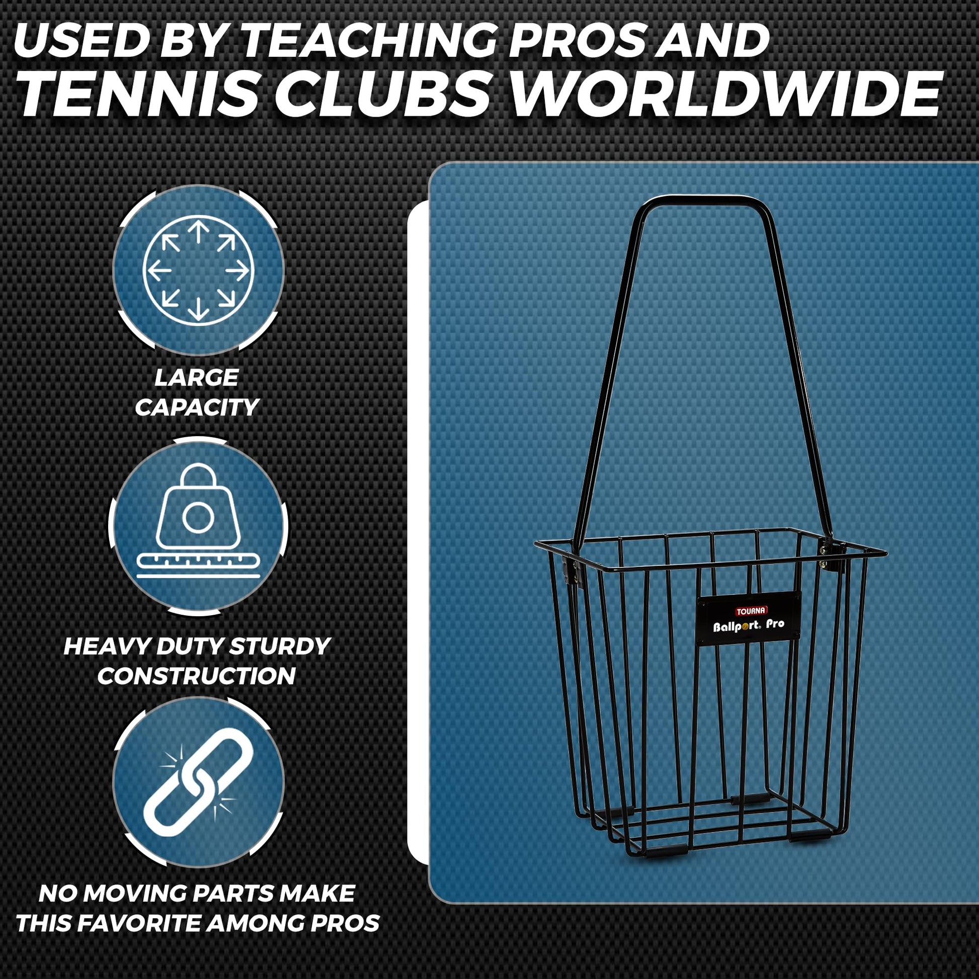Tourna Ballport Pro Ball Pick up Tennis Hopper - Tennis Mindset