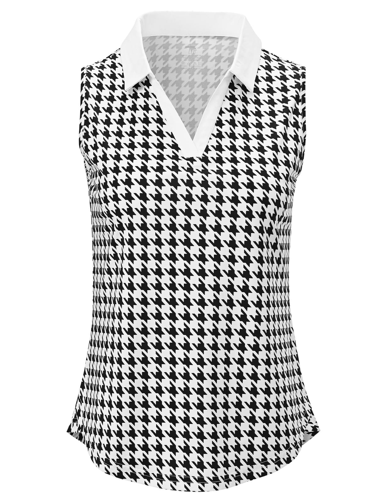 BGOWATU Women's Sleeveless Golf Polo Shirts Collared V Neck Tennis Tank Tops UPF 50+ Quick Dry Lightweight