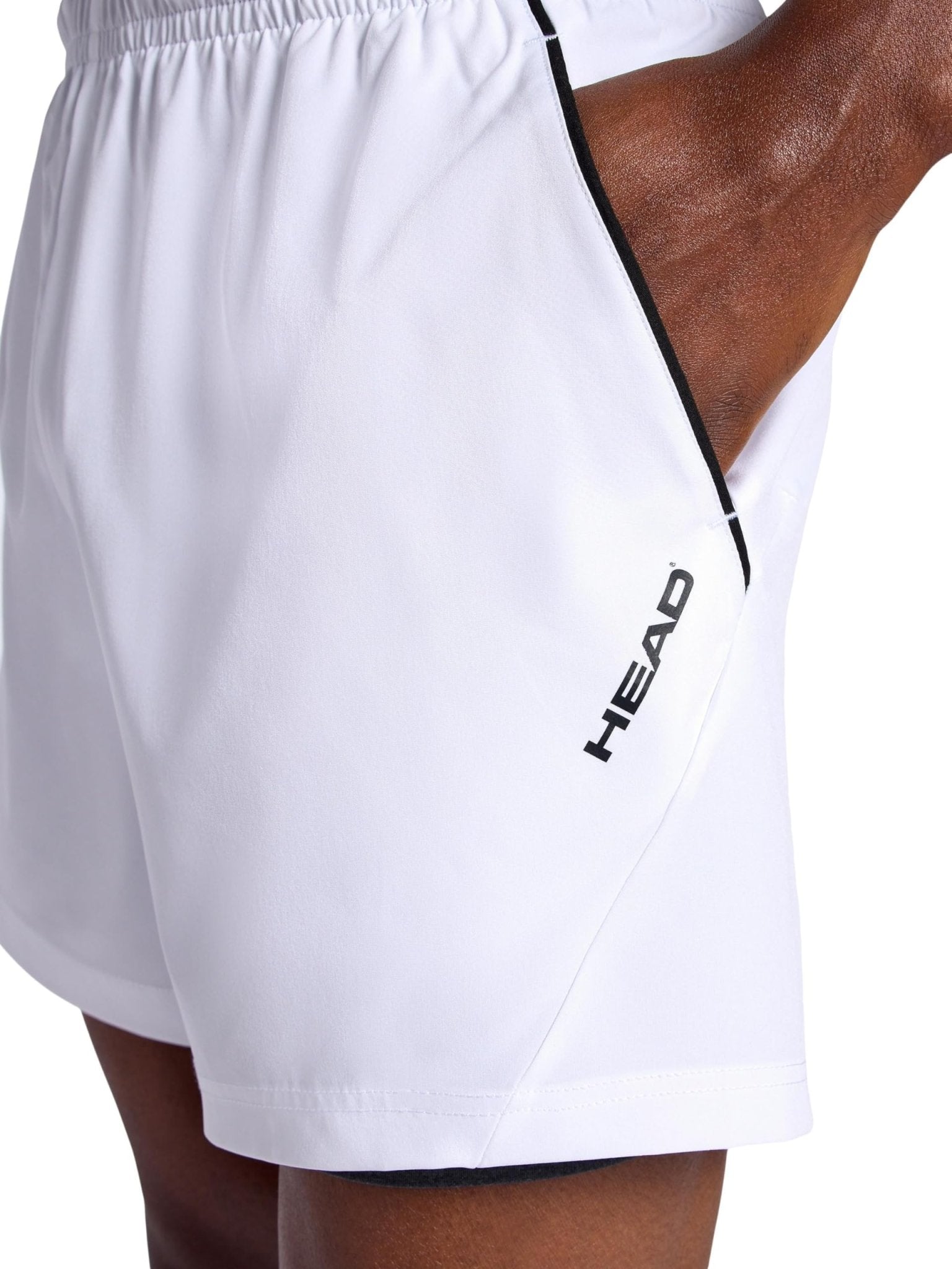Head Men's Endurance Short, Standard Fit, 5” Inseam, Lightweight Stretch Moisture-Wicking Material - Tennis Mindset
