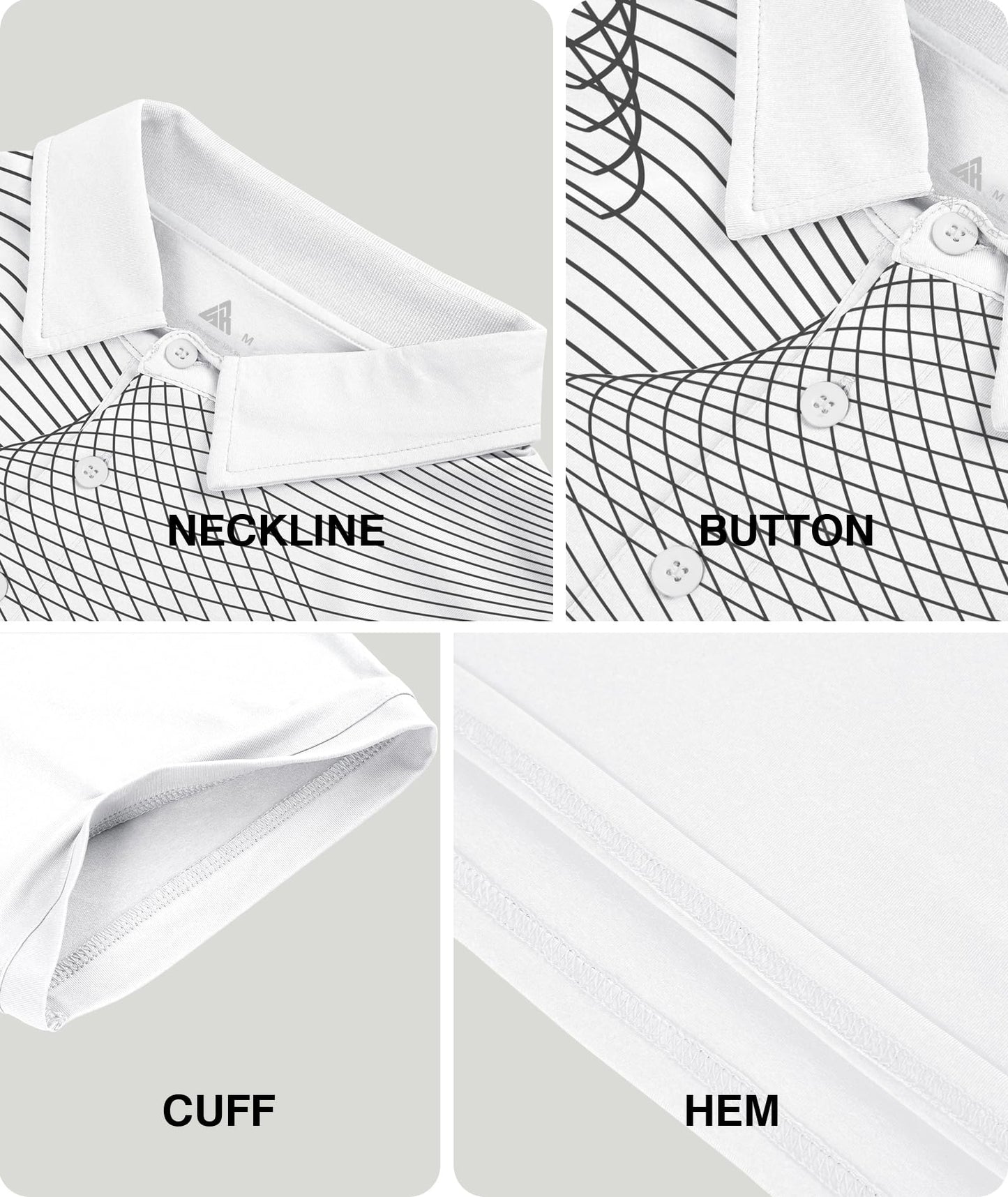 ZITY Golf Polo Shirts for Men Short Sleeve UPF 50+ Athletic Tennis T-Shirt - Tennis Mindset