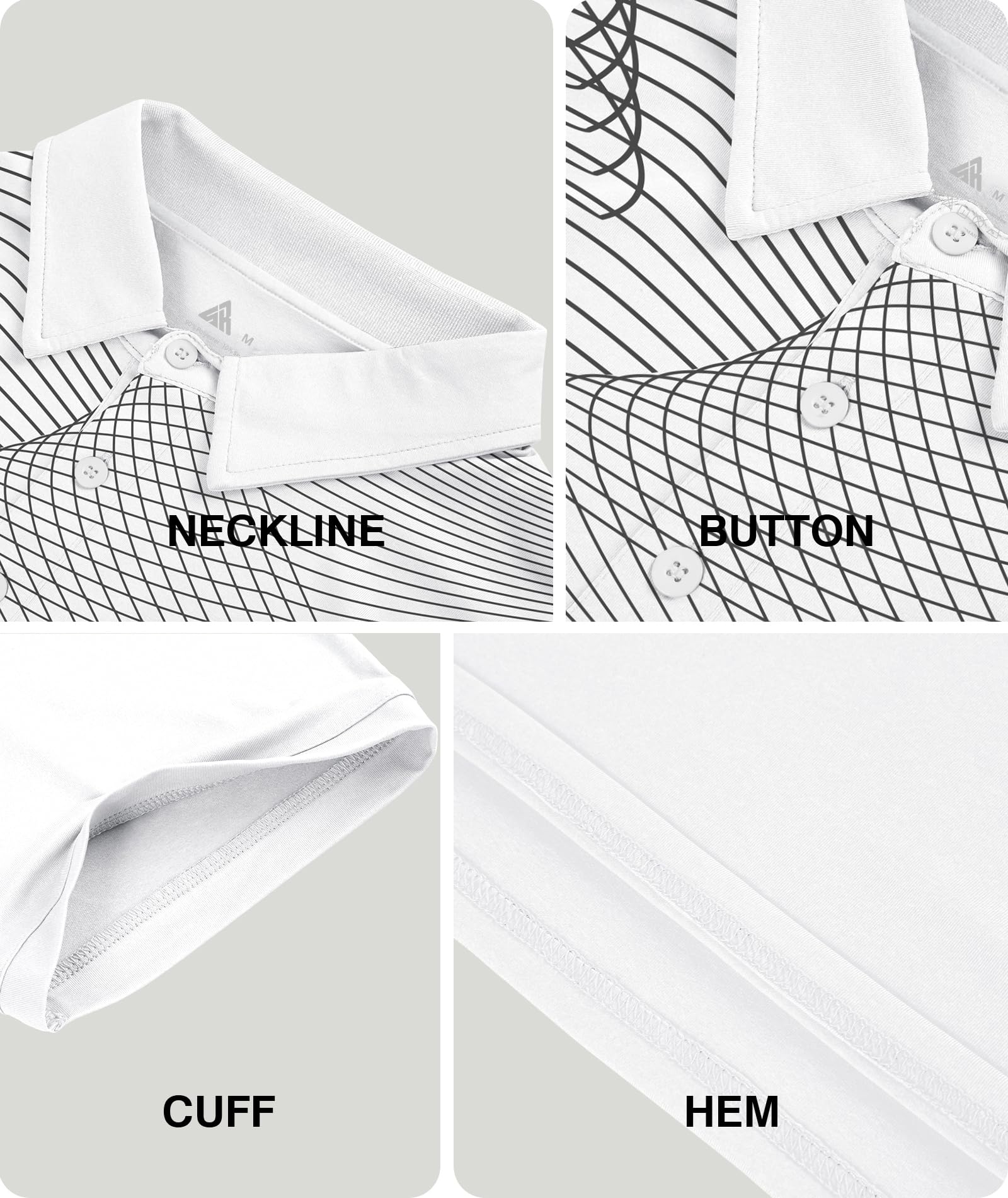 ZITY Golf Polo Shirts for Men Short Sleeve UPF 50+ Athletic Tennis T-Shirt - Tennis Mindset