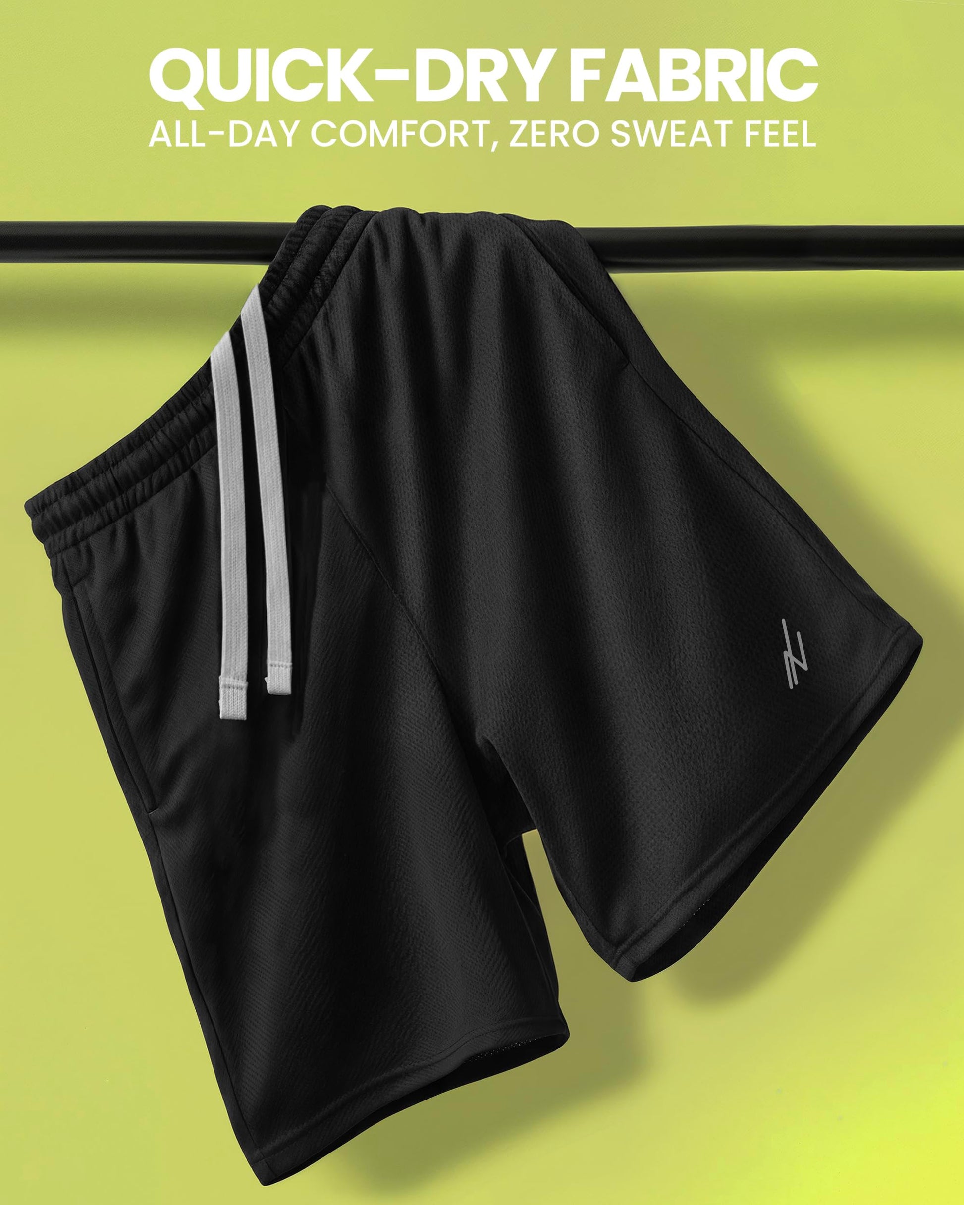 Breathable Mesh Mens Athletic Shorts Loose-Fit Quick Dry Running Gym Shorts - Tennis Mindset