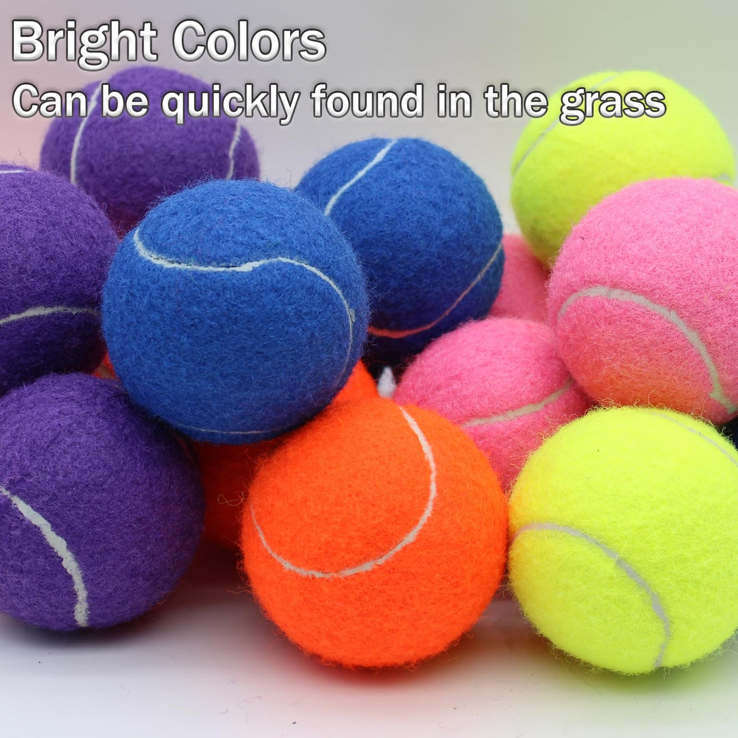 SHYUJAJIE Tennis Ball,20 Pack Practice Balls Bulk,Dog Balls with Mesh Bag