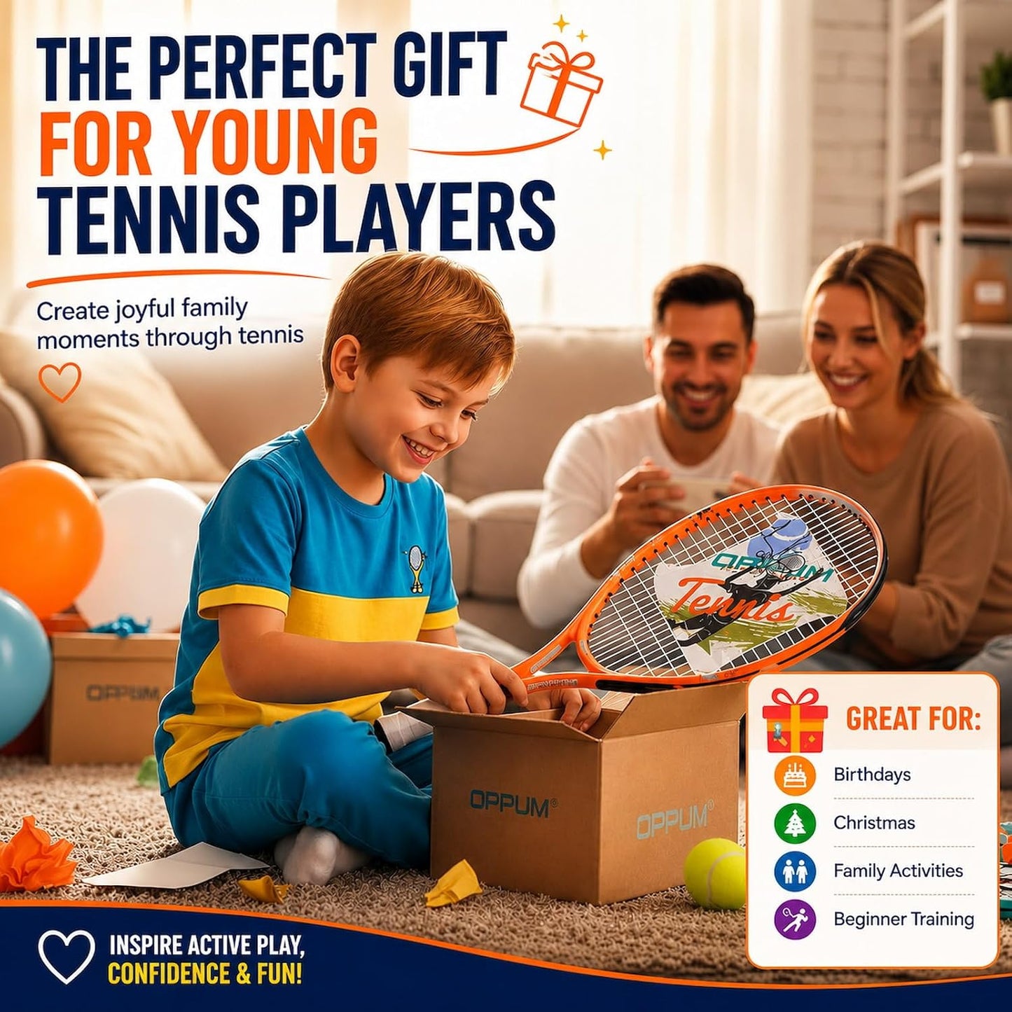 2-Pack Kids Tennis Racket Set, Junior Racquets with Bag and Balls - Tennis Mindset