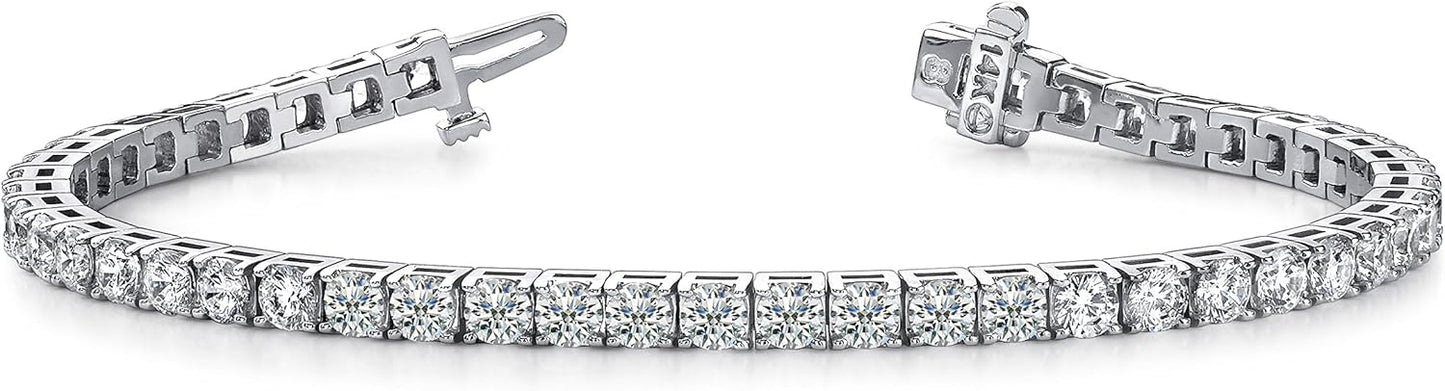 Houston Diamond District 3 to 22 CT Mined Natural Diamond Tennis Bracelet