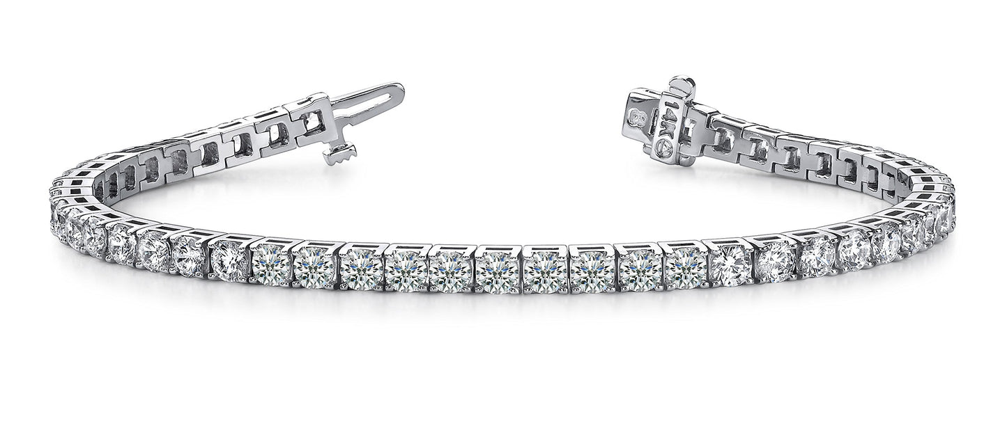 Houston Diamond District 2 to 28 CT Lab Grown Diamond Tennis Bracelet