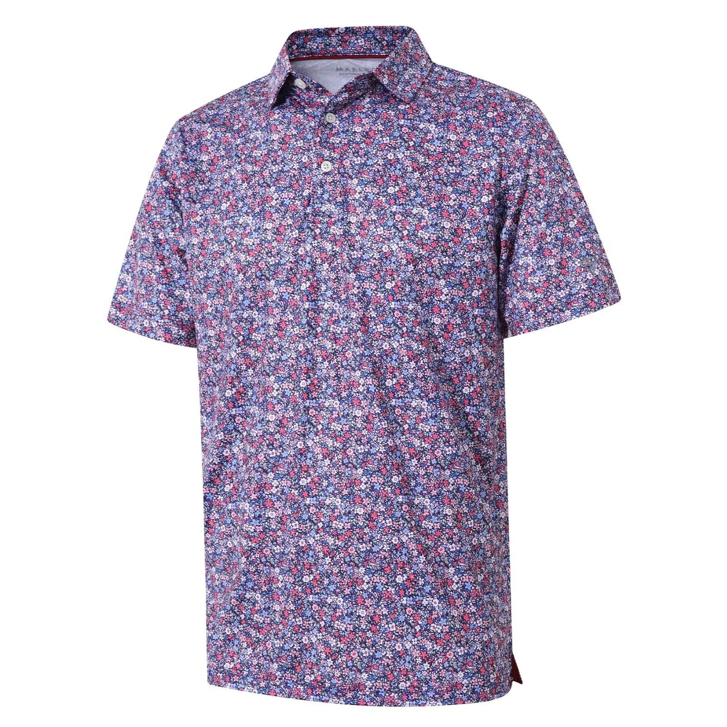 Golf Shirts for Men Dry Fit Short Sleeve Print Performance Moisture Wicking Polo Shirt - Tennis Mindset