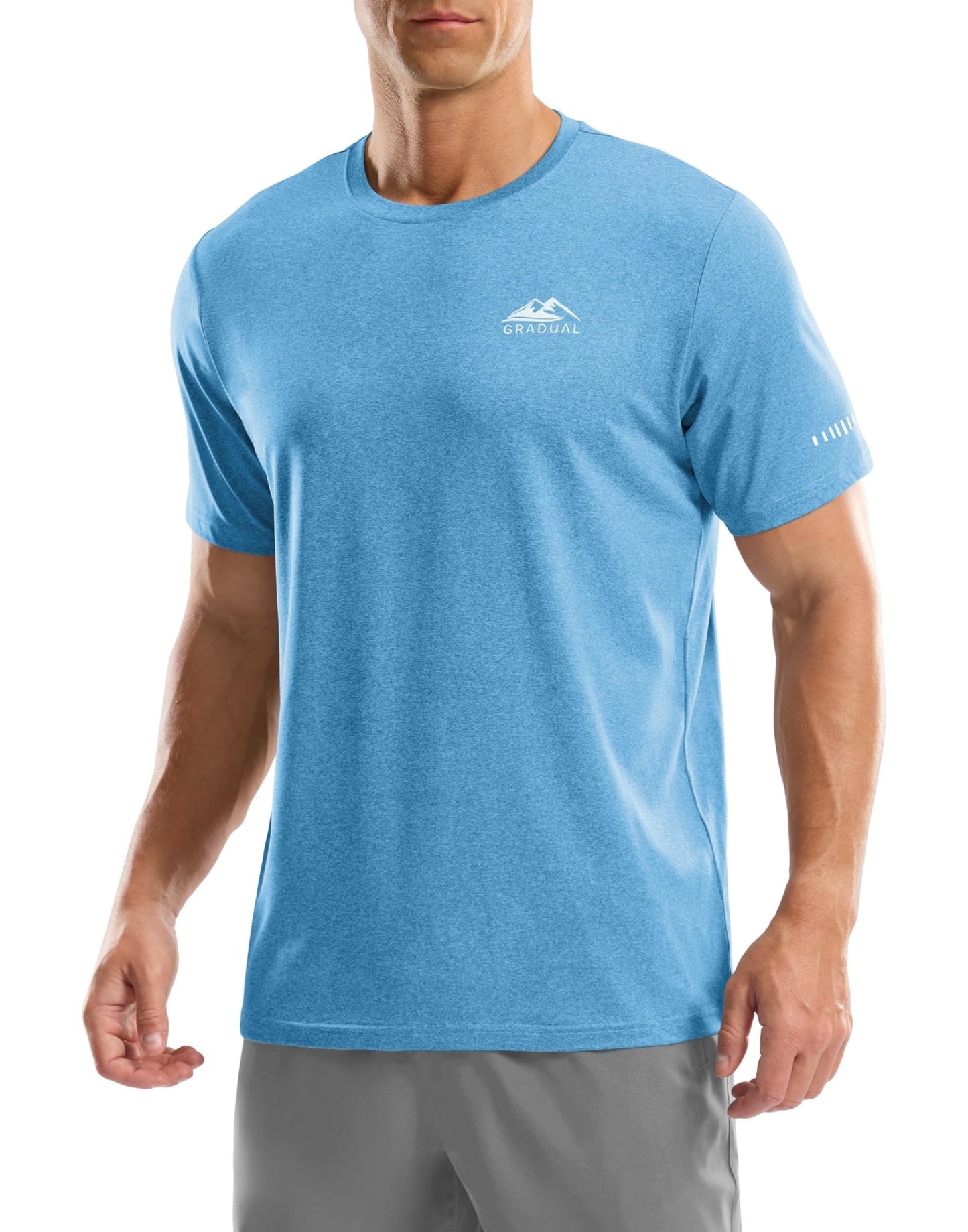 Men's UPF 50+ Sun Protection Swim Shirts Rash Guard Dry Fit Workout Tshirts - Tennis Mindset