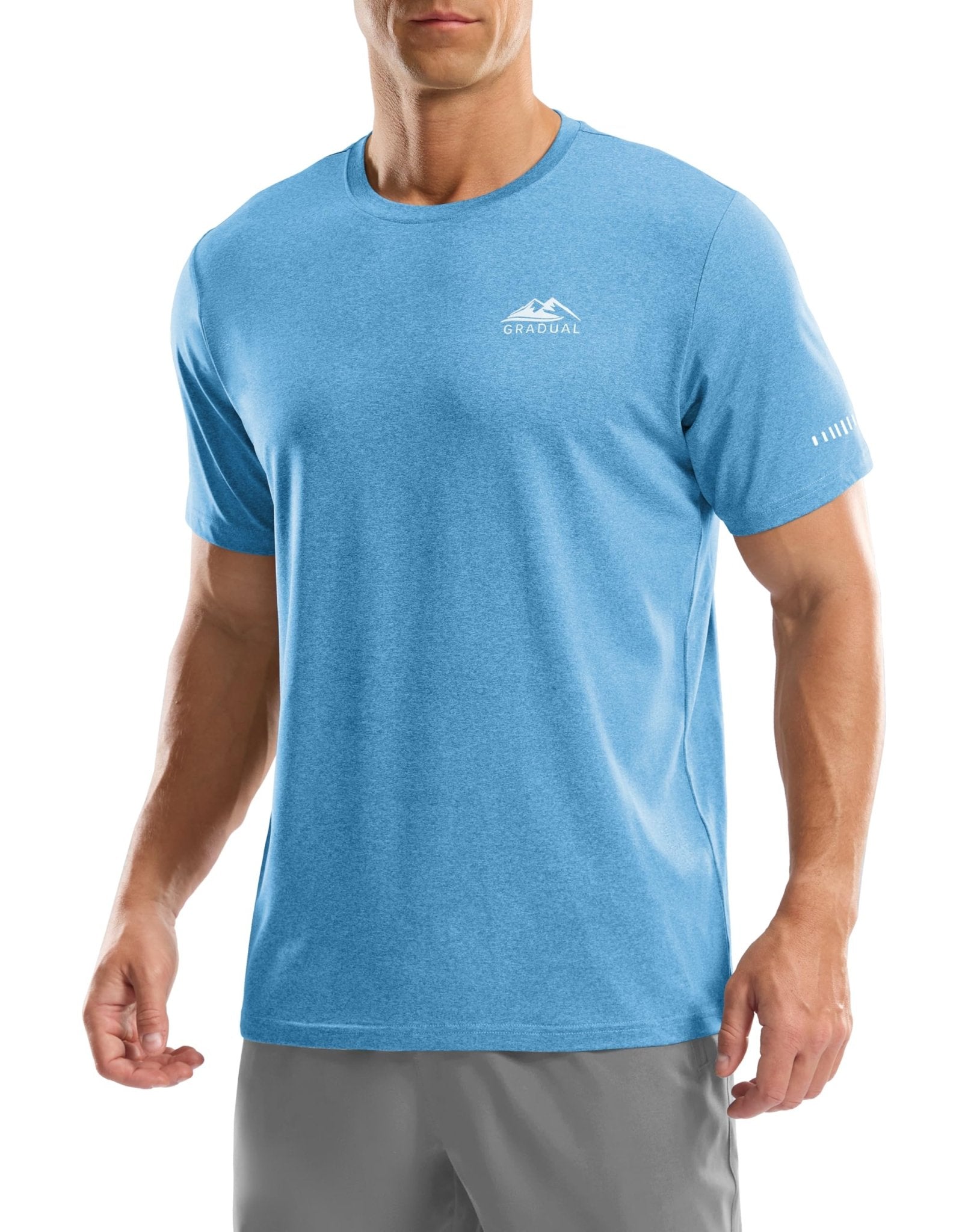 Men's UPF 50+ Sun Protection Swim Shirts Rash Guard Dry Fit Workout Tshirts - Tennis Mindset